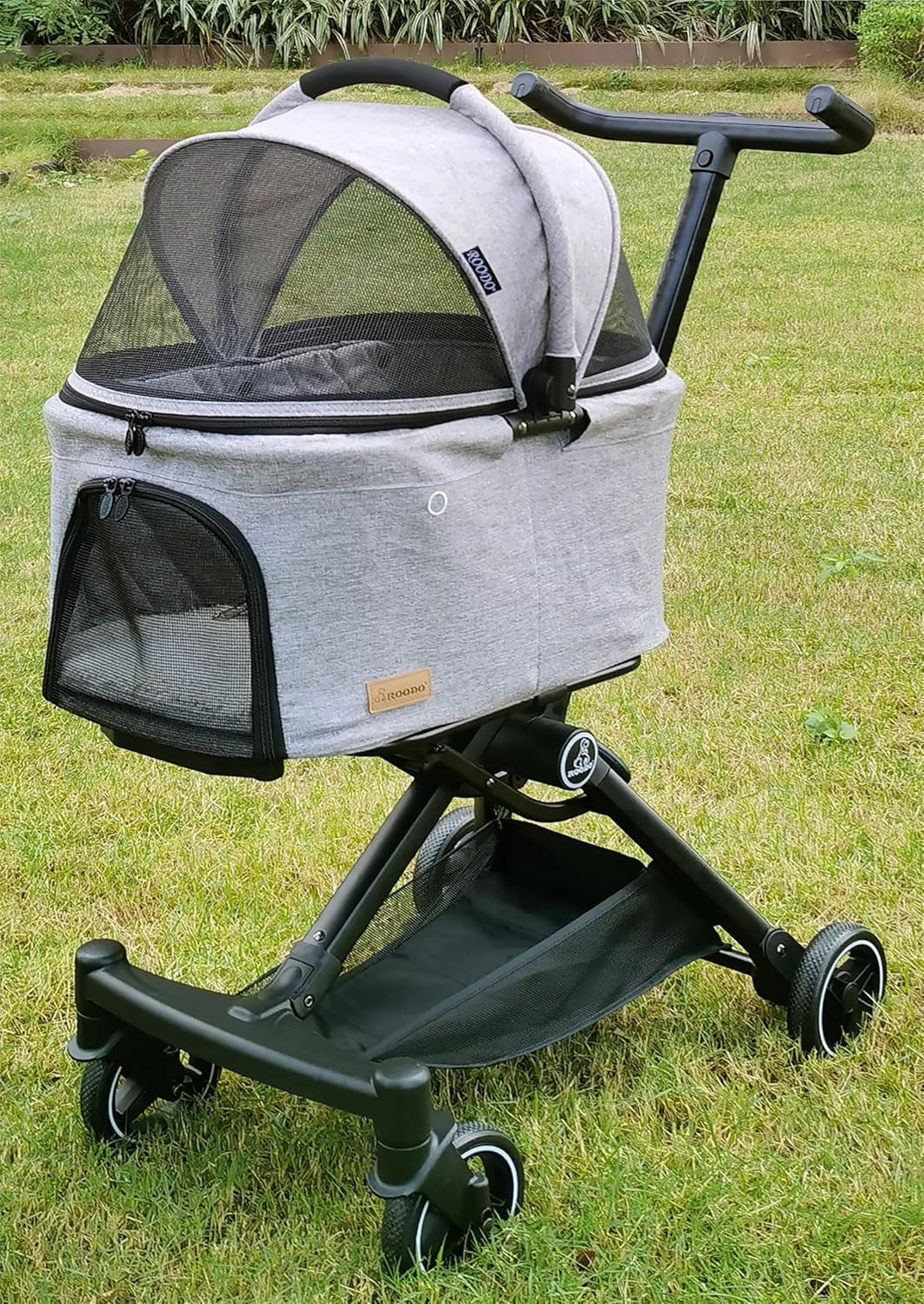 3 in 1 Pet Stroller Detachable Carrier Foldable 30lb