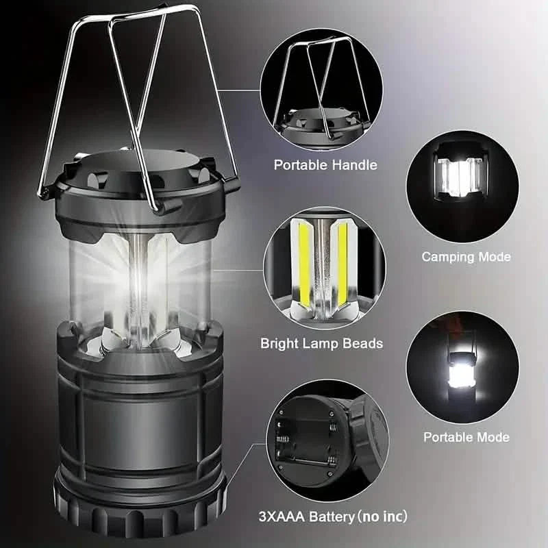 2-Pieces:  LED Camping Lantern