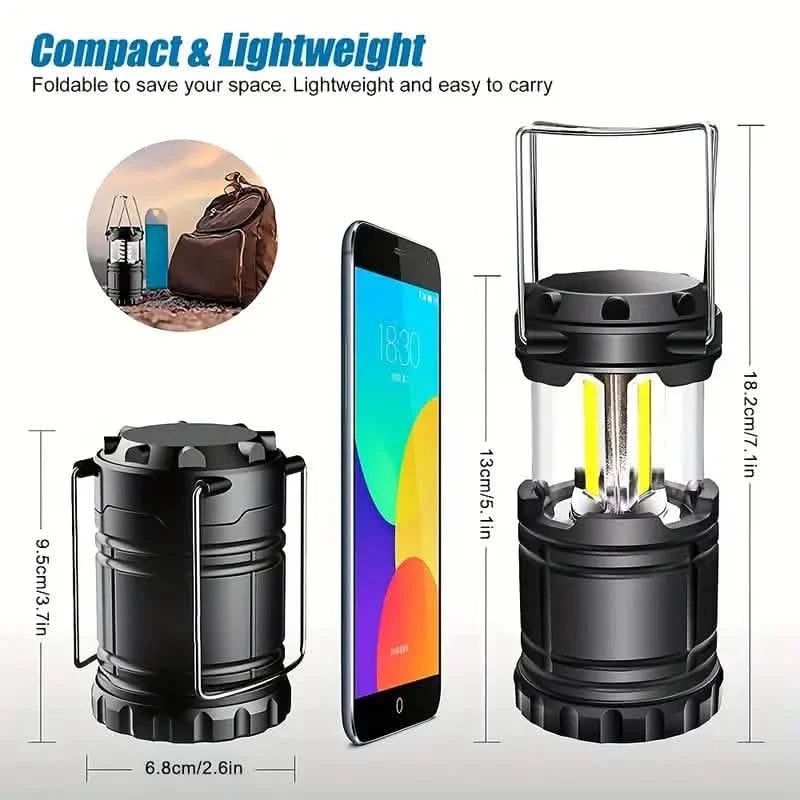 2-Pieces:  LED Camping Lantern