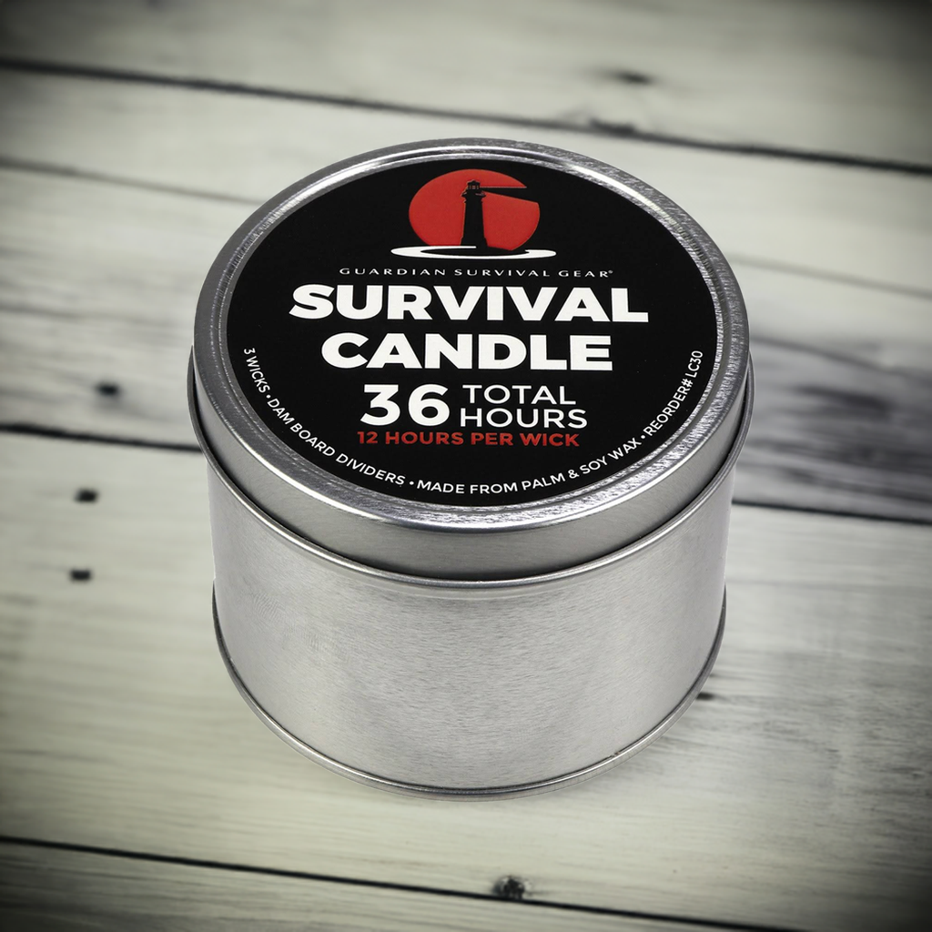 3-Wick 36-Hour Emergency Survival Candle
