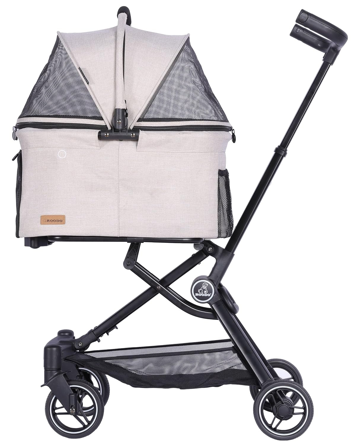 3 in 1 Pet Stroller Detachable Carrier Foldable 30lb
