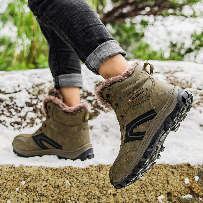 Cotton Shoes Velvet Hiking Boots