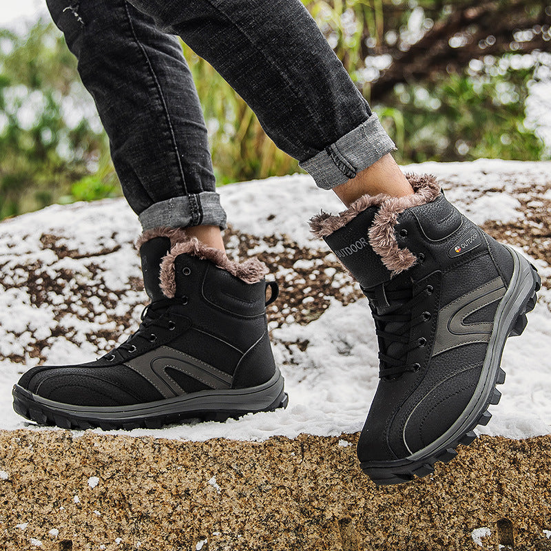 Cotton Shoes Velvet Hiking Boots