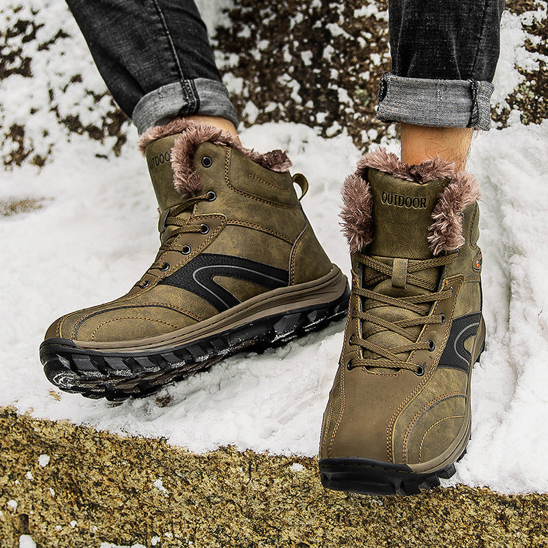 Cotton Shoes Velvet Hiking Boots