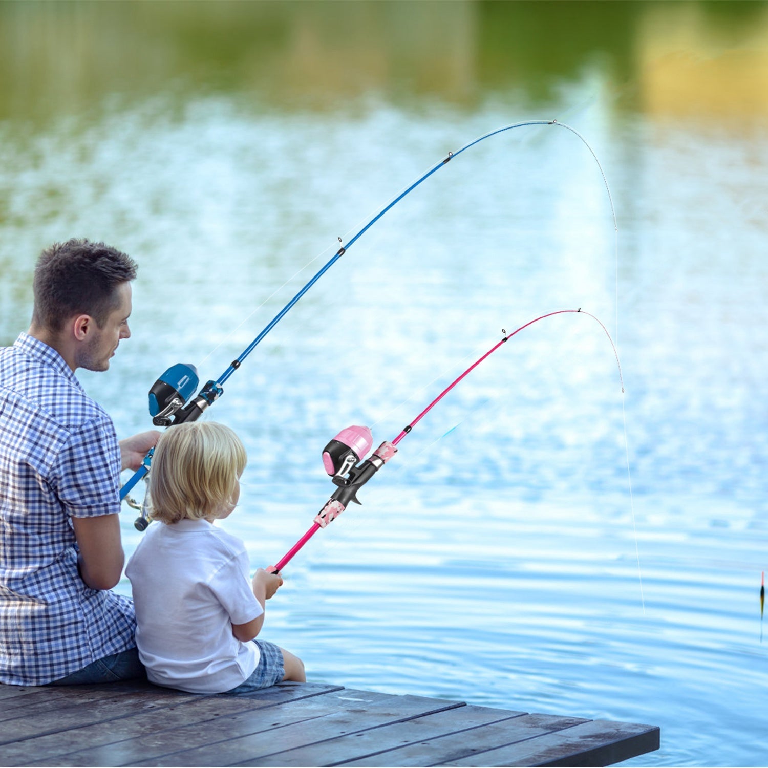 Kids Fishing Pole Set