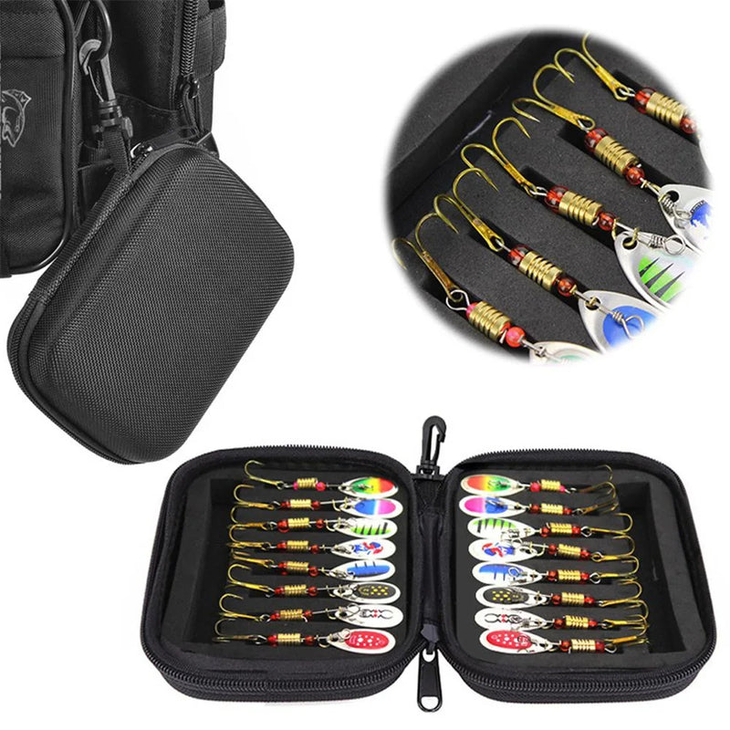 Metal Spoon Spinner Fishing Lure 16 pc Set
