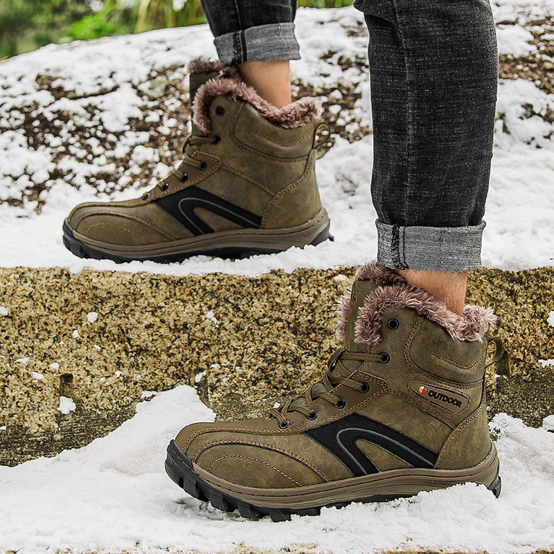 Cotton Shoes Velvet Hiking Boots