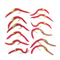 Barbless Hooks and Tungsten Beads Worms