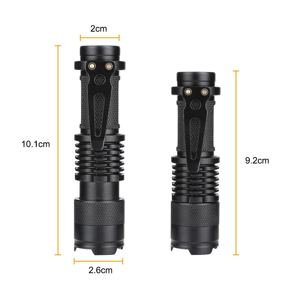 Mini 3 Modes LED UV Flashlight