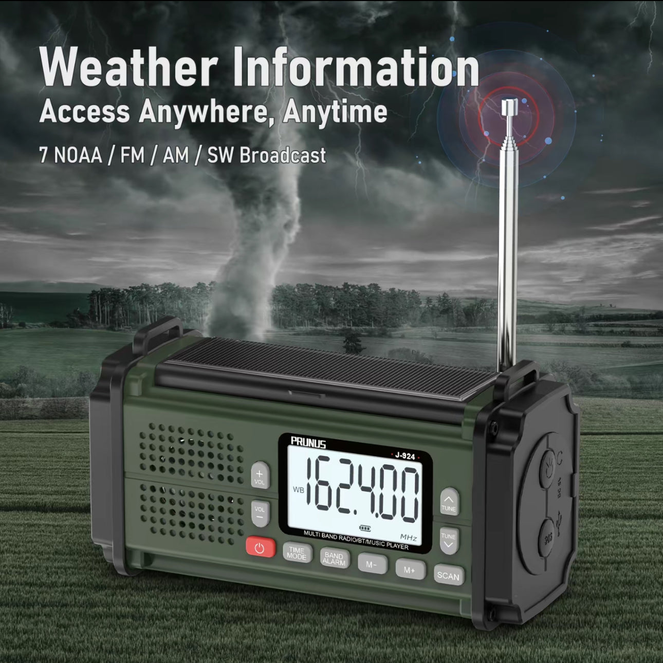 Hand Crank Weather Radio