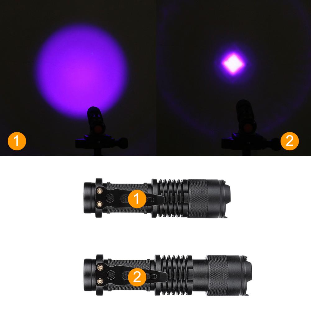 Mini 3 Modes LED UV Flashlight