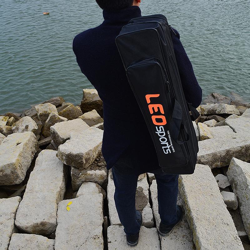 Double Layer Fishing Rod Bag with Side Zipper