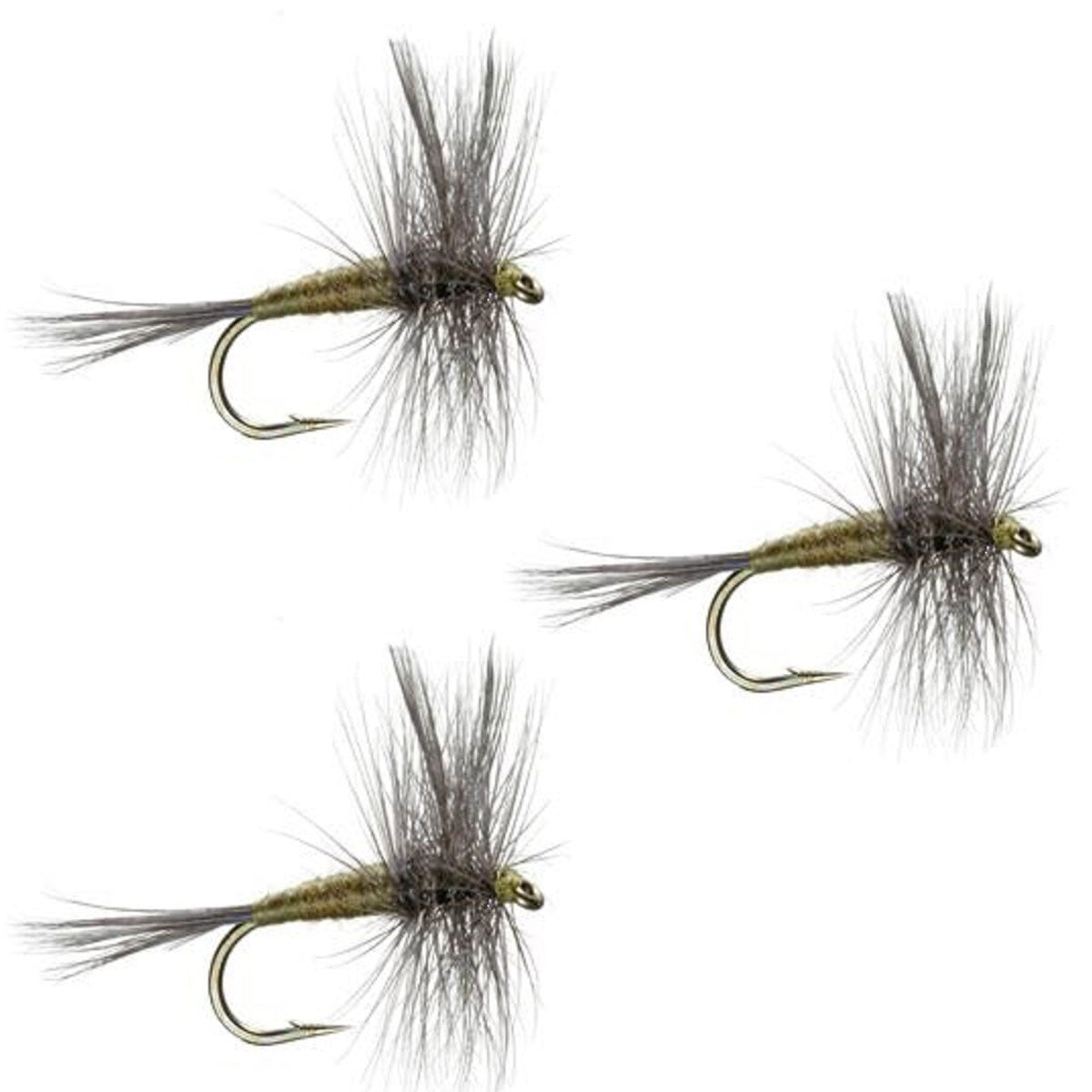 3 Pack Blue Wing Olive BWO Classic Dry Fly