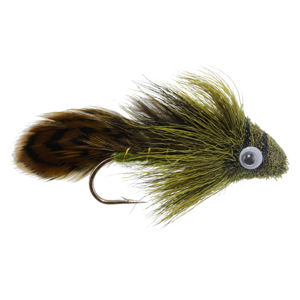 Big Eye Olive Sculpin Streamer Flies - 3 pck