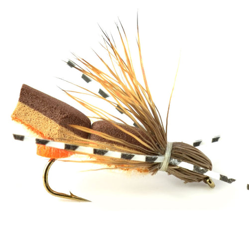 12 Flies - 2 Each of 6 Grasshopper Dropper Hopper with Fly Box