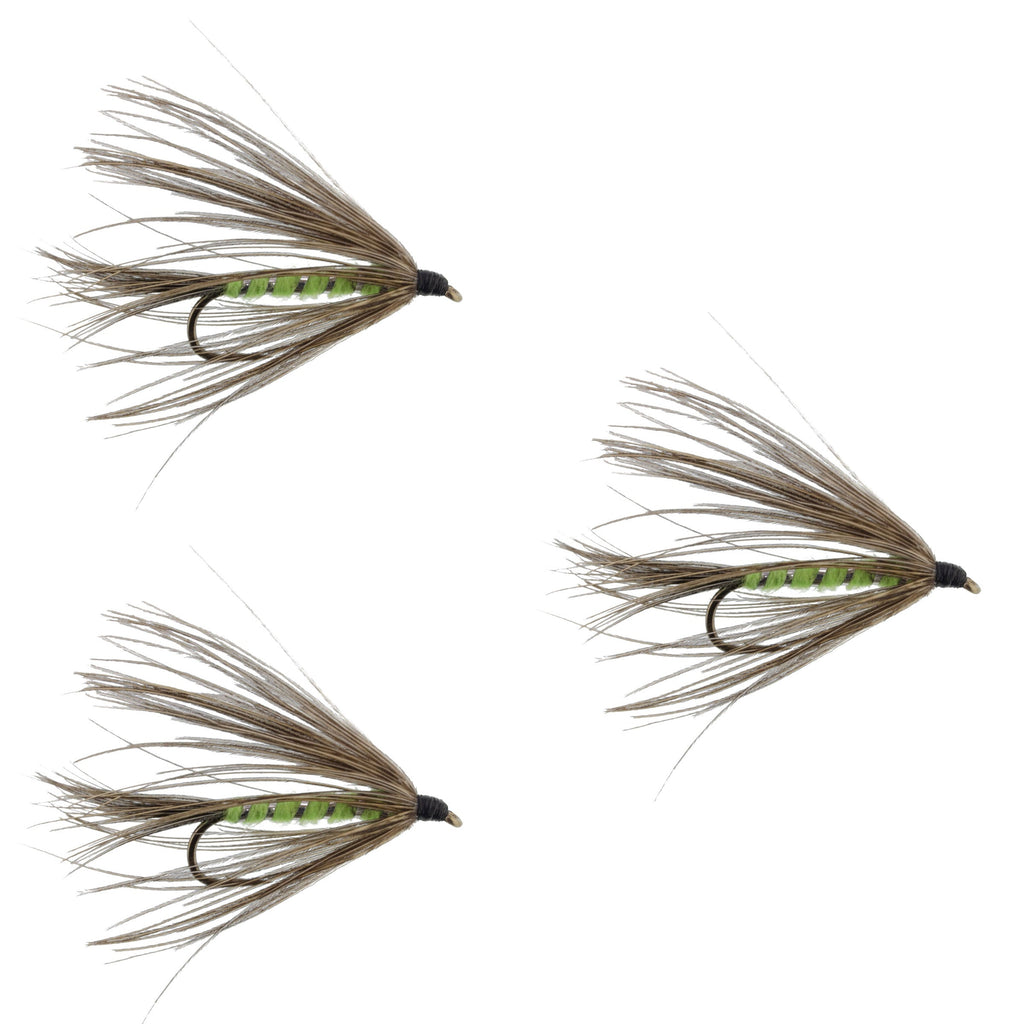 Soft Hackle Grouse and Bright Green Wet Fly