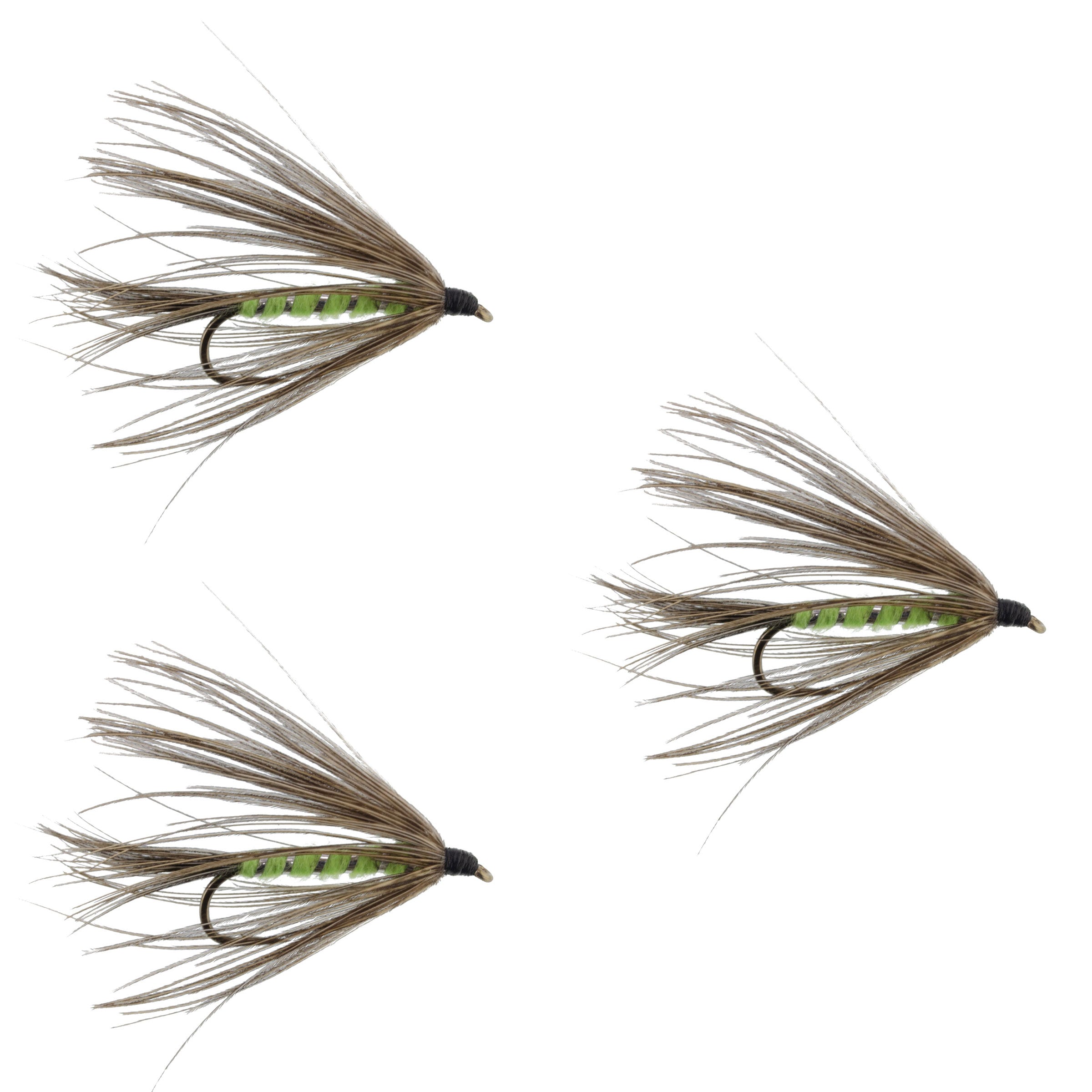 Soft Hackle Grouse and Bright Green Wet Fly