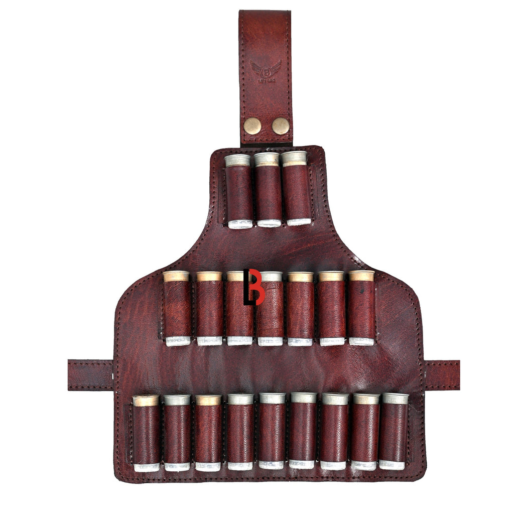 Cowhide Leather Cartridge Holder Leg Belt