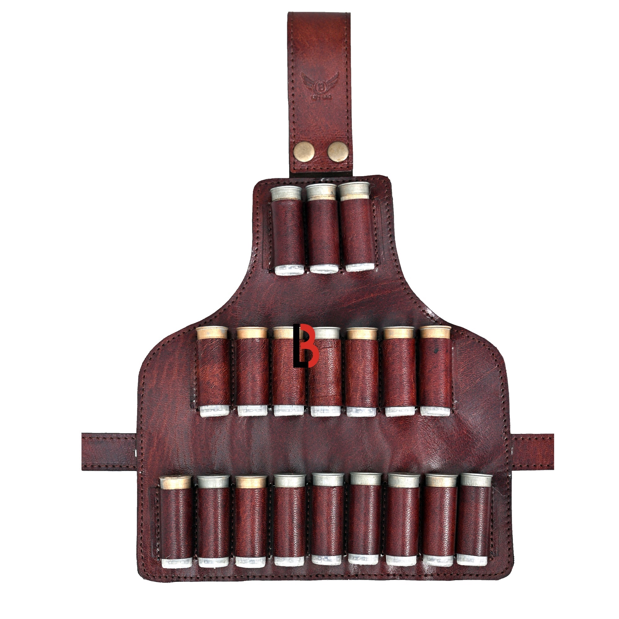 Cowhide Leather Cartridge Holder Leg Belt