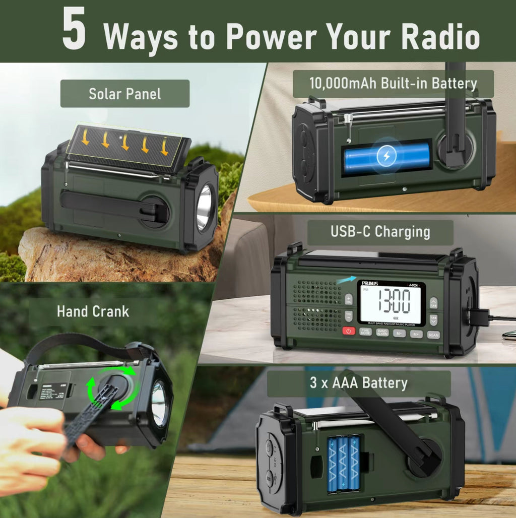 Hand Crank Weather Radio