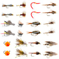 24 Flies for Trout Fly Fishing with Fly Box