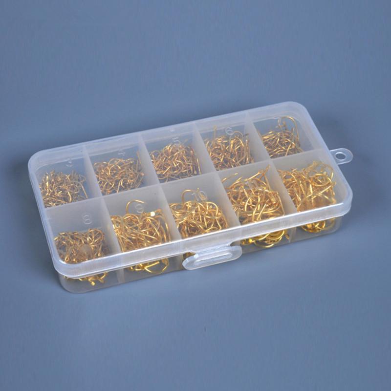 Multiple Sizes Golden Fishing Hooks