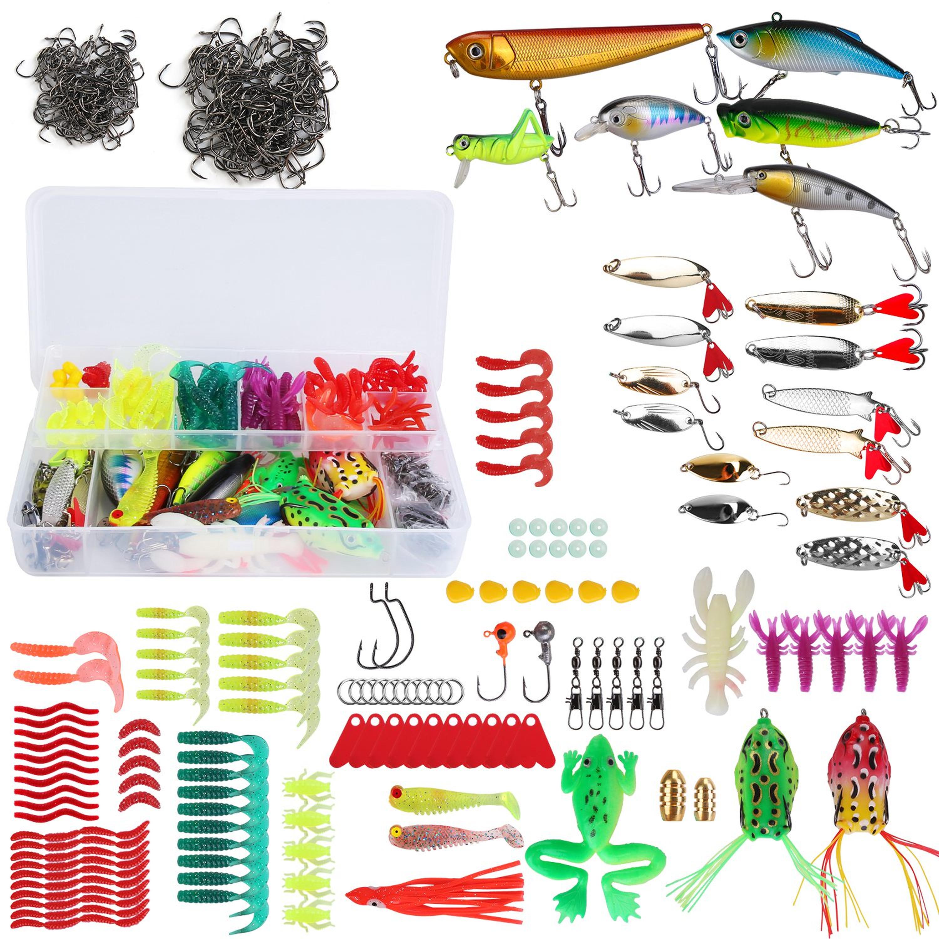 Fishing Baits and Tackle Box