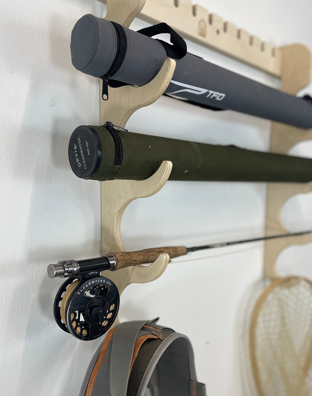 Fishing rod rack
