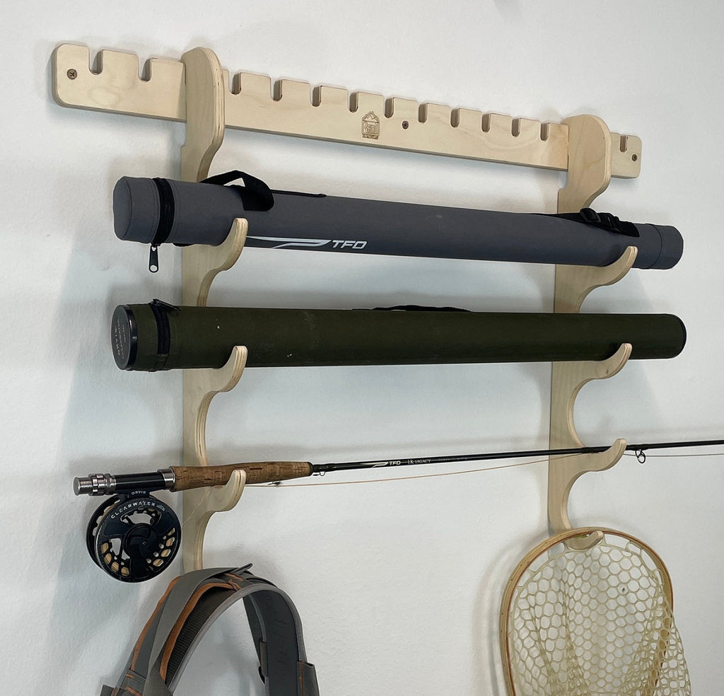 Fishing rod rack