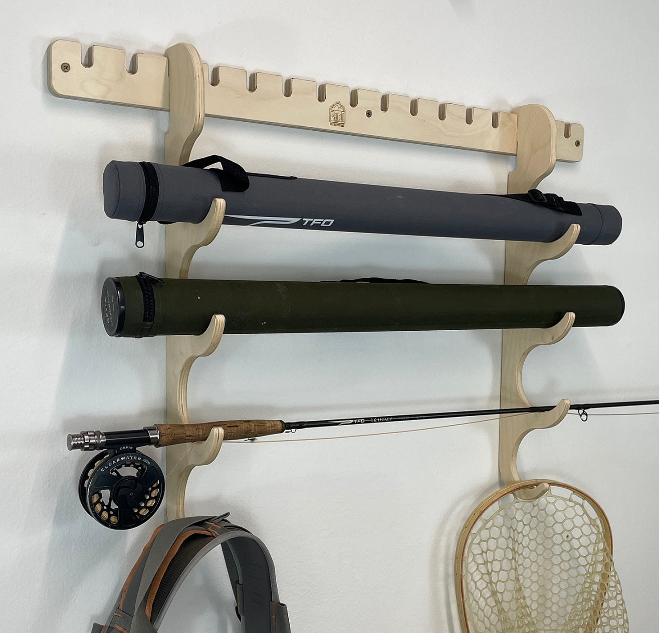 Fishing rod rack
