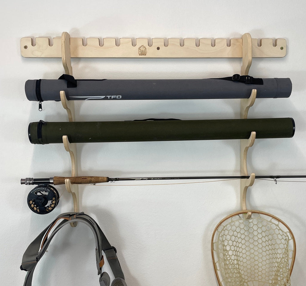 Fishing rod rack