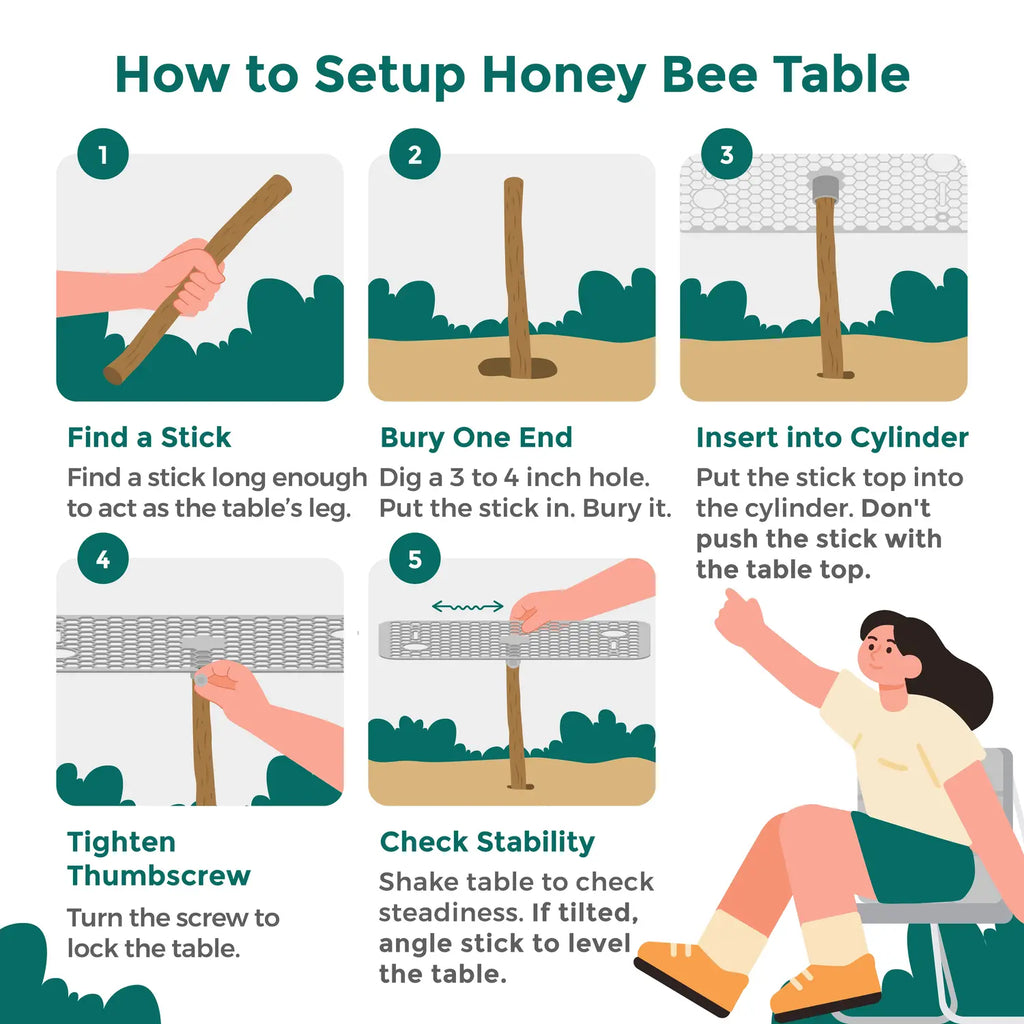 Honey Bee Camping Table