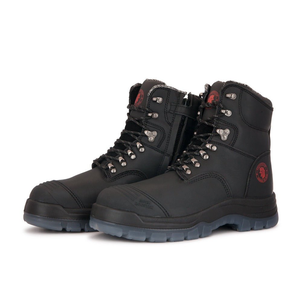 Zip-sided Steel Toe Leather Work Boots