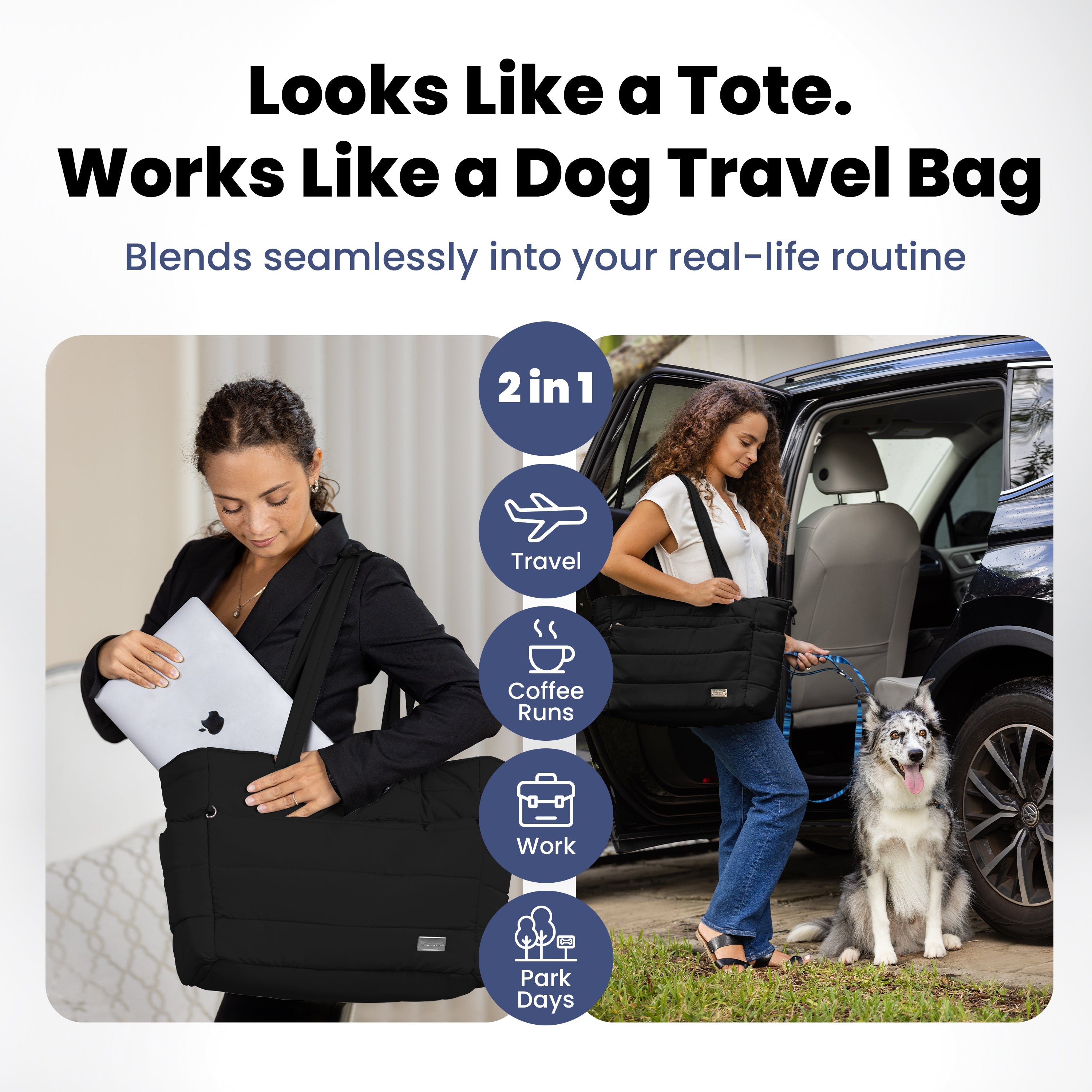 Puffer Dog Travel Bag