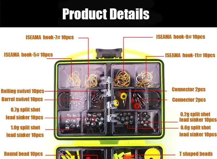184 pcs Fishing Accessories Set