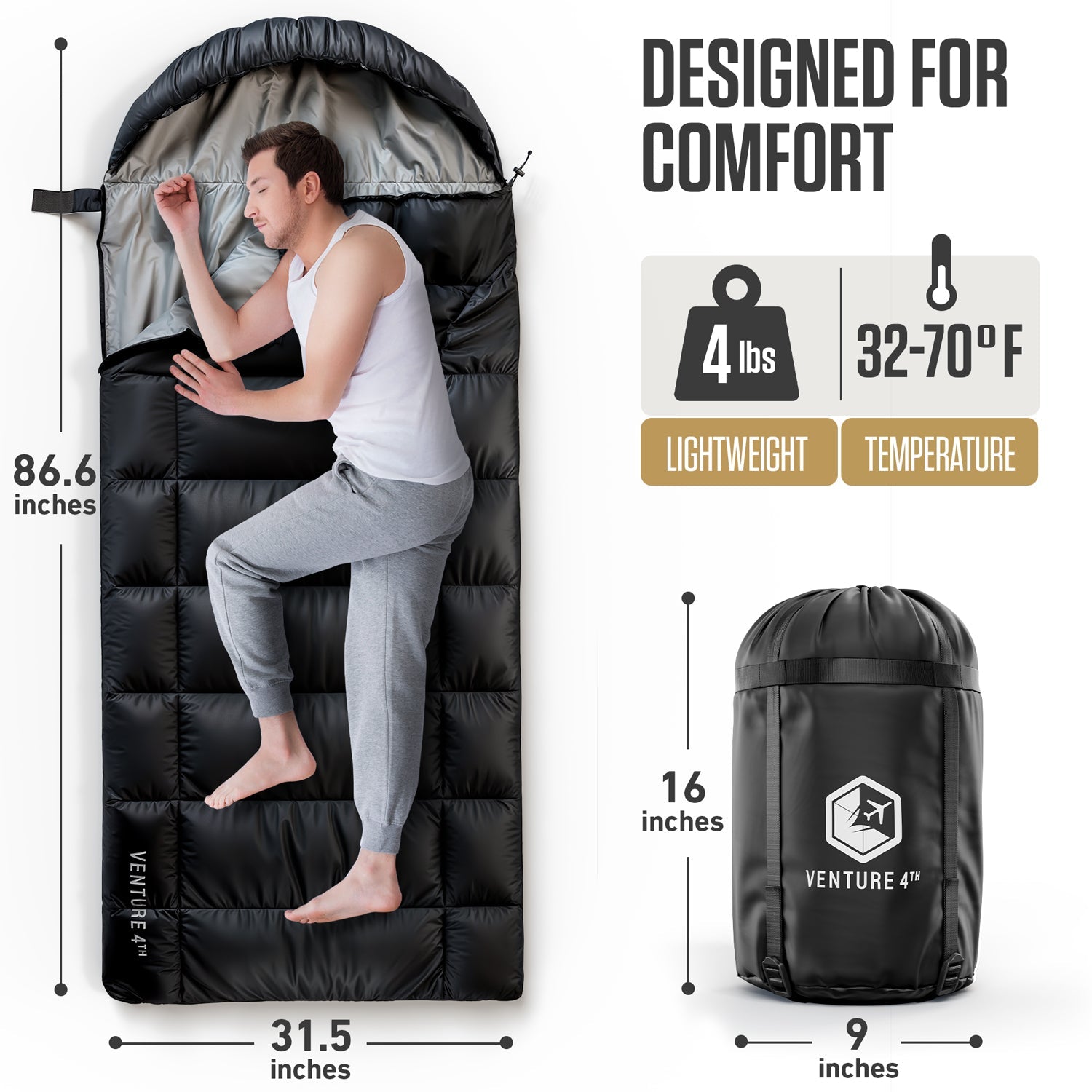 Sleeping Bag for Big / Tall Campers