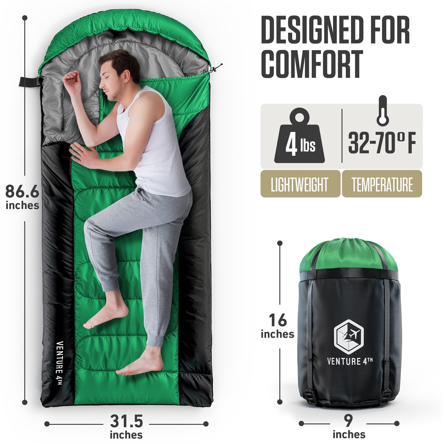 Sleeping Bag for Big / Tall Campers