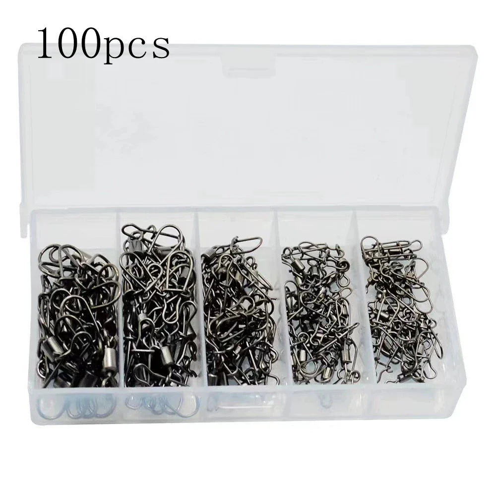 50pc/box Stainless Steel Fishing Accessories