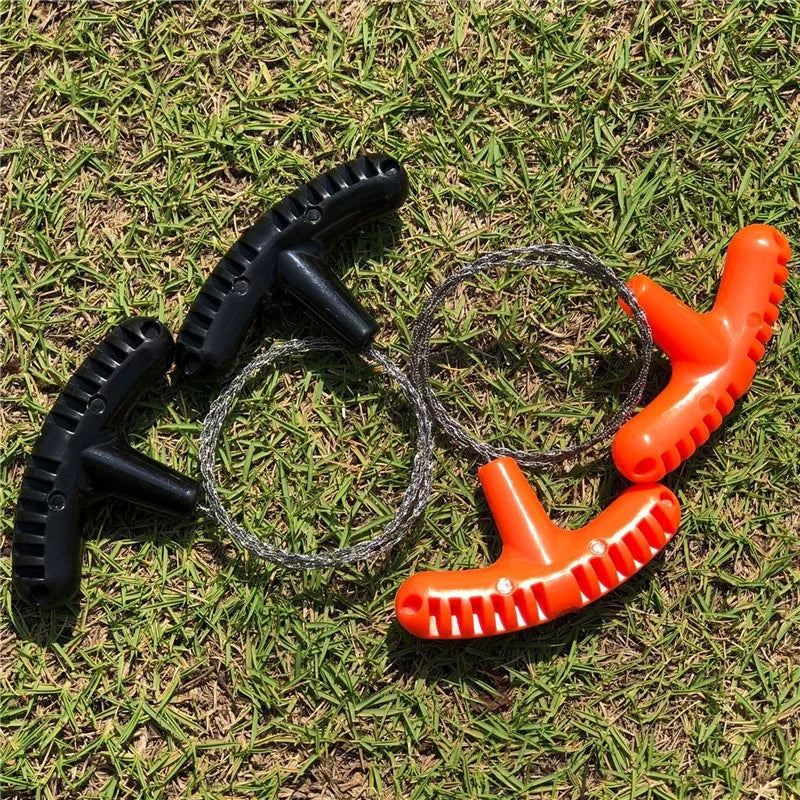 Portable Stainless Steel Wire Saw with Finger Handle