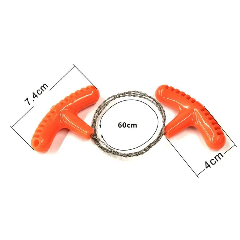 Portable Stainless Steel Wire Saw with Finger Handle