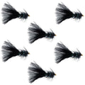 Bead Head Crystal Woolly Bugger Streamer Black