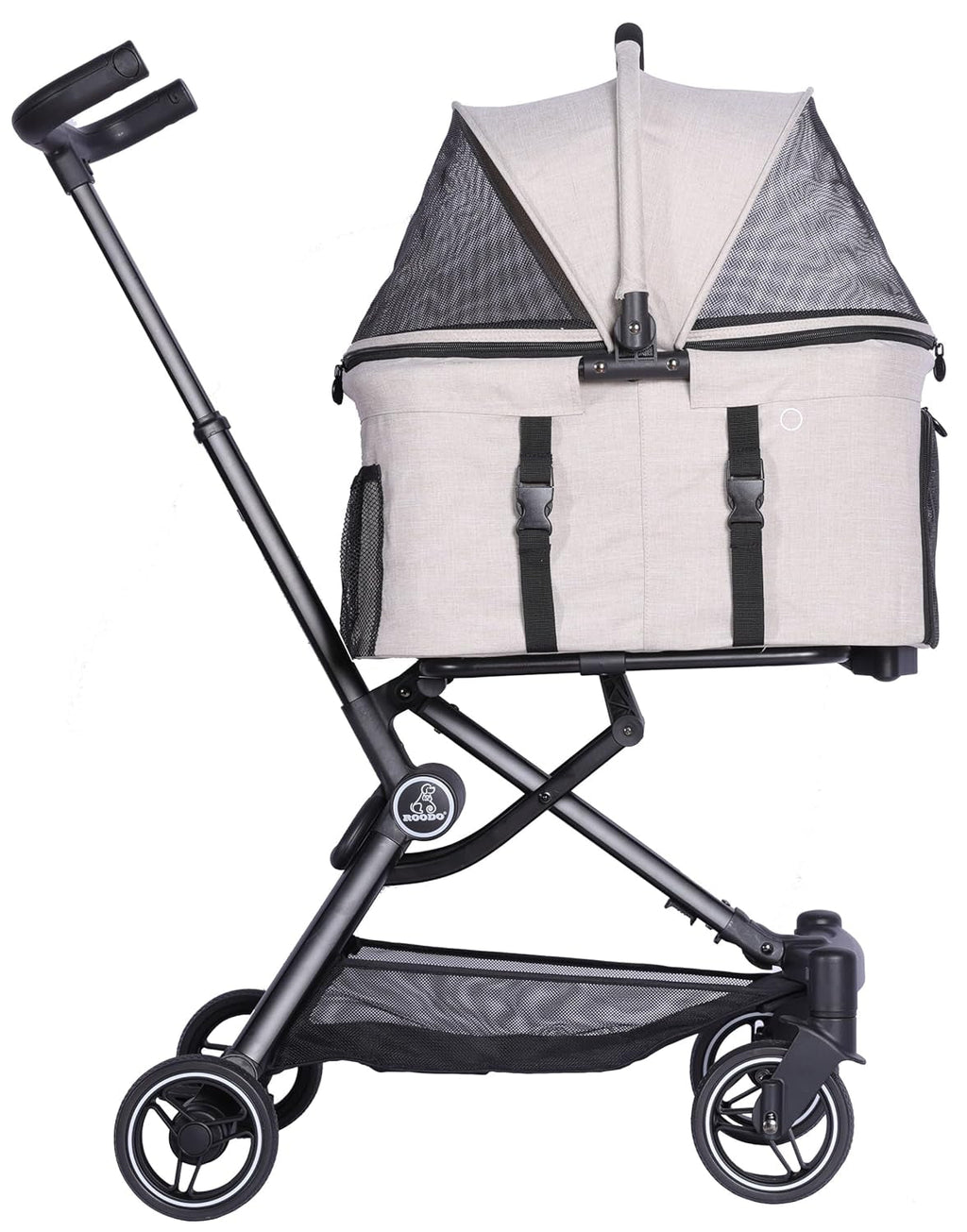 3 in 1 Pet Stroller Detachable Carrier Foldable 30lb