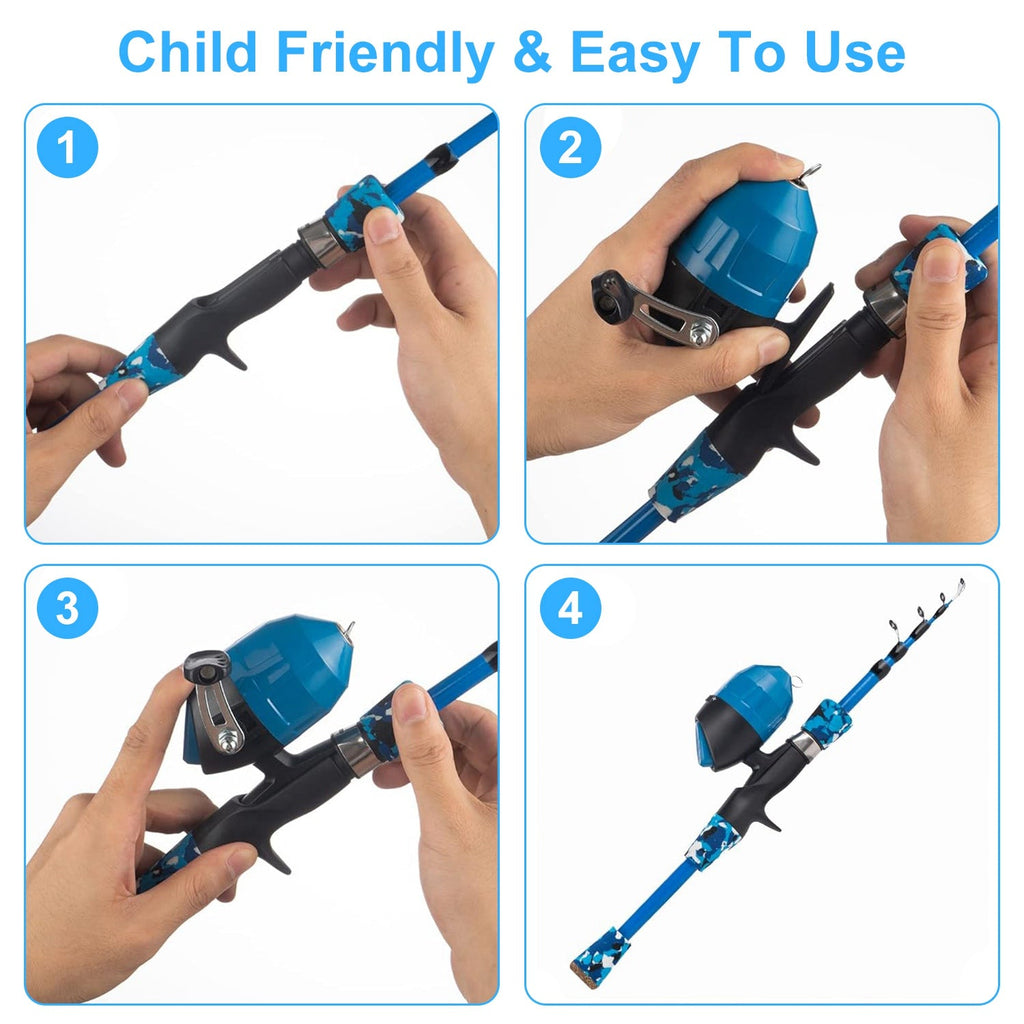 Kids Fishing Pole Set