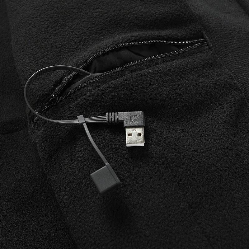 Men's Heating Hooded Constant Temperature Sweater