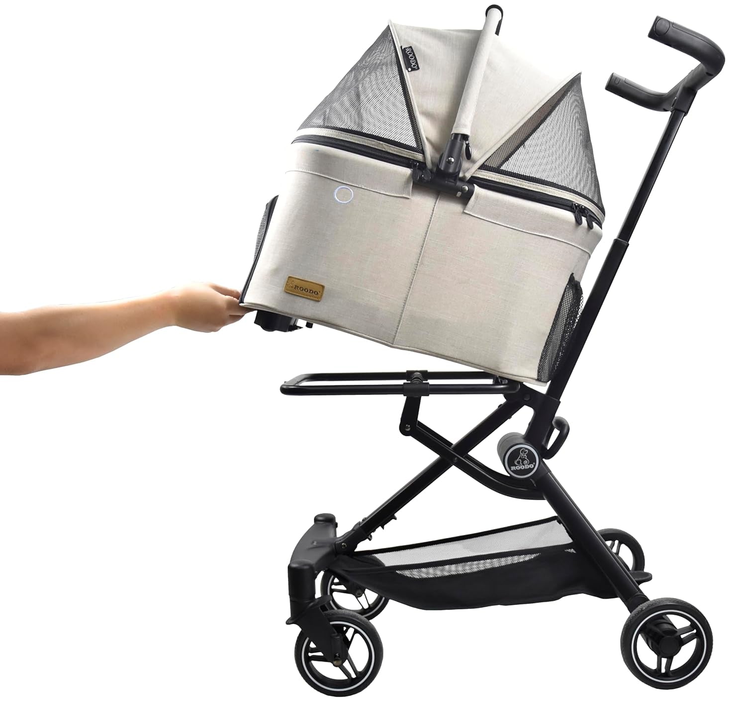 3 in 1 Pet Stroller Detachable Carrier Foldable 30lb