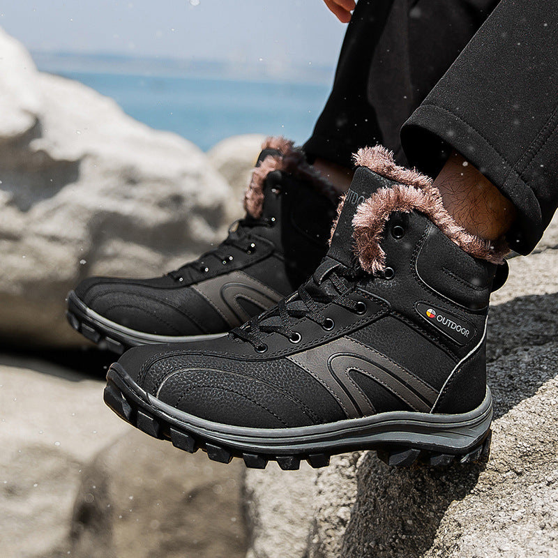 Cotton Shoes Velvet Hiking Boots