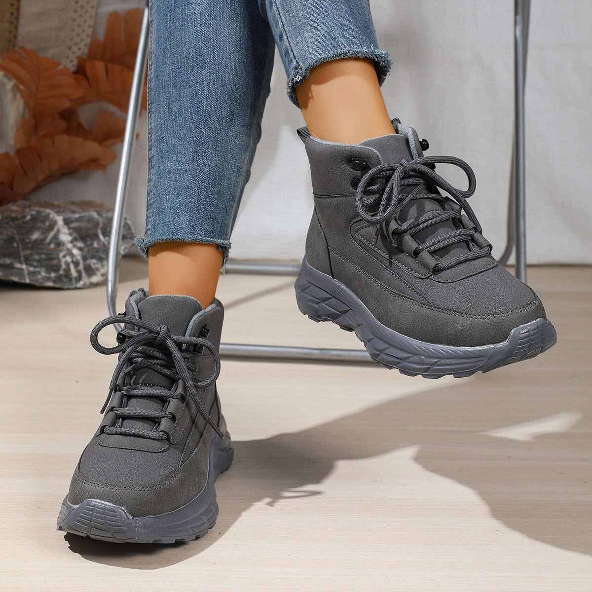 Fleece Lined Hiking Boots