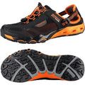 Mens Black Orange Amphibious Hiking Shoes