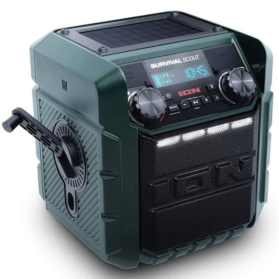 ION Audio iPA95 Survival Scout Solar Energy Speaker/Radio