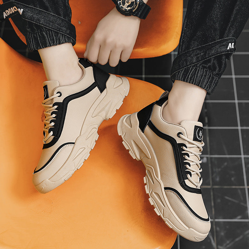 Outdoor hiking leather shoes